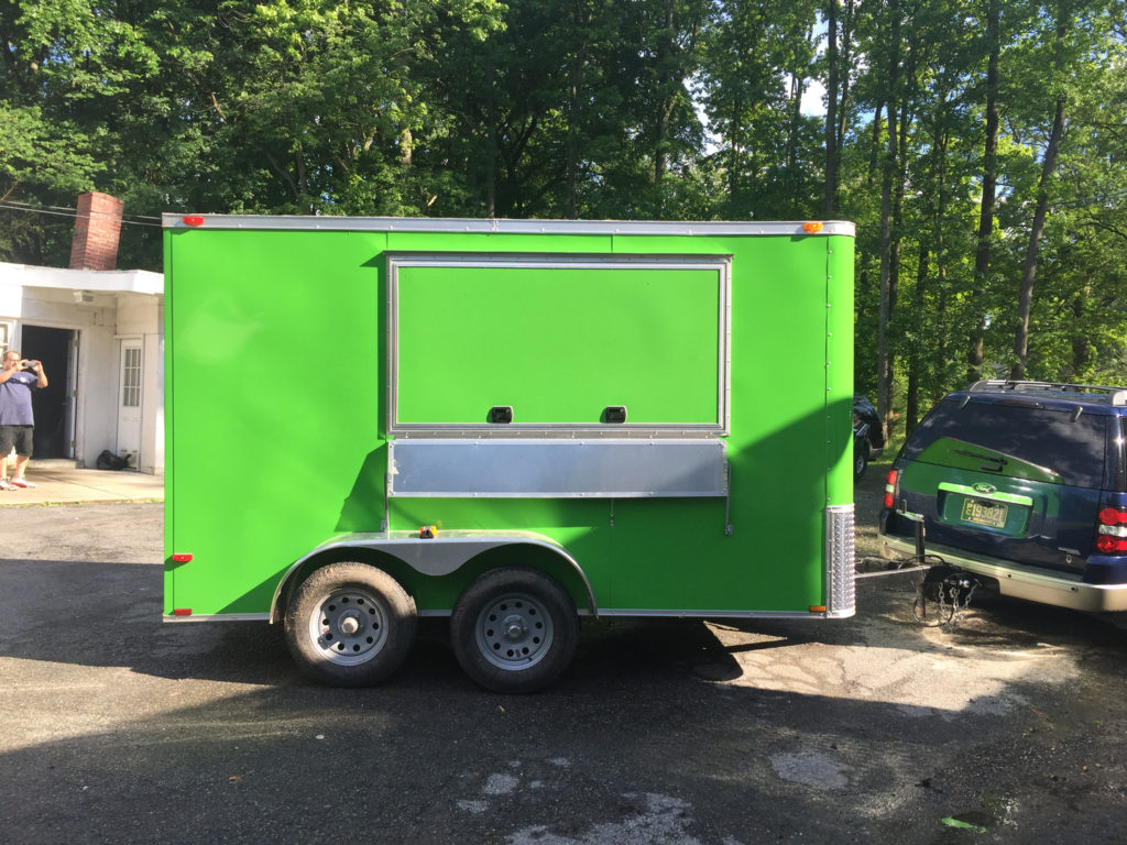 Lime Green Food Trailer